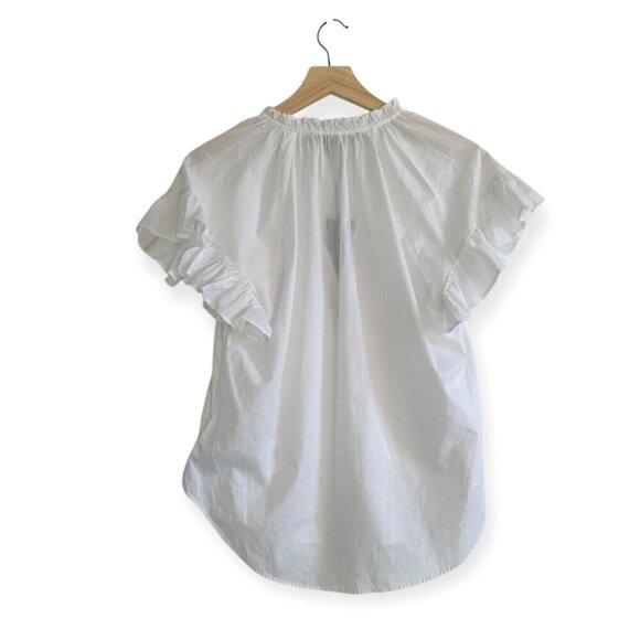 Veronica Beard White Milly Shirt, Size M, New with tag - Picture 4 of 14
